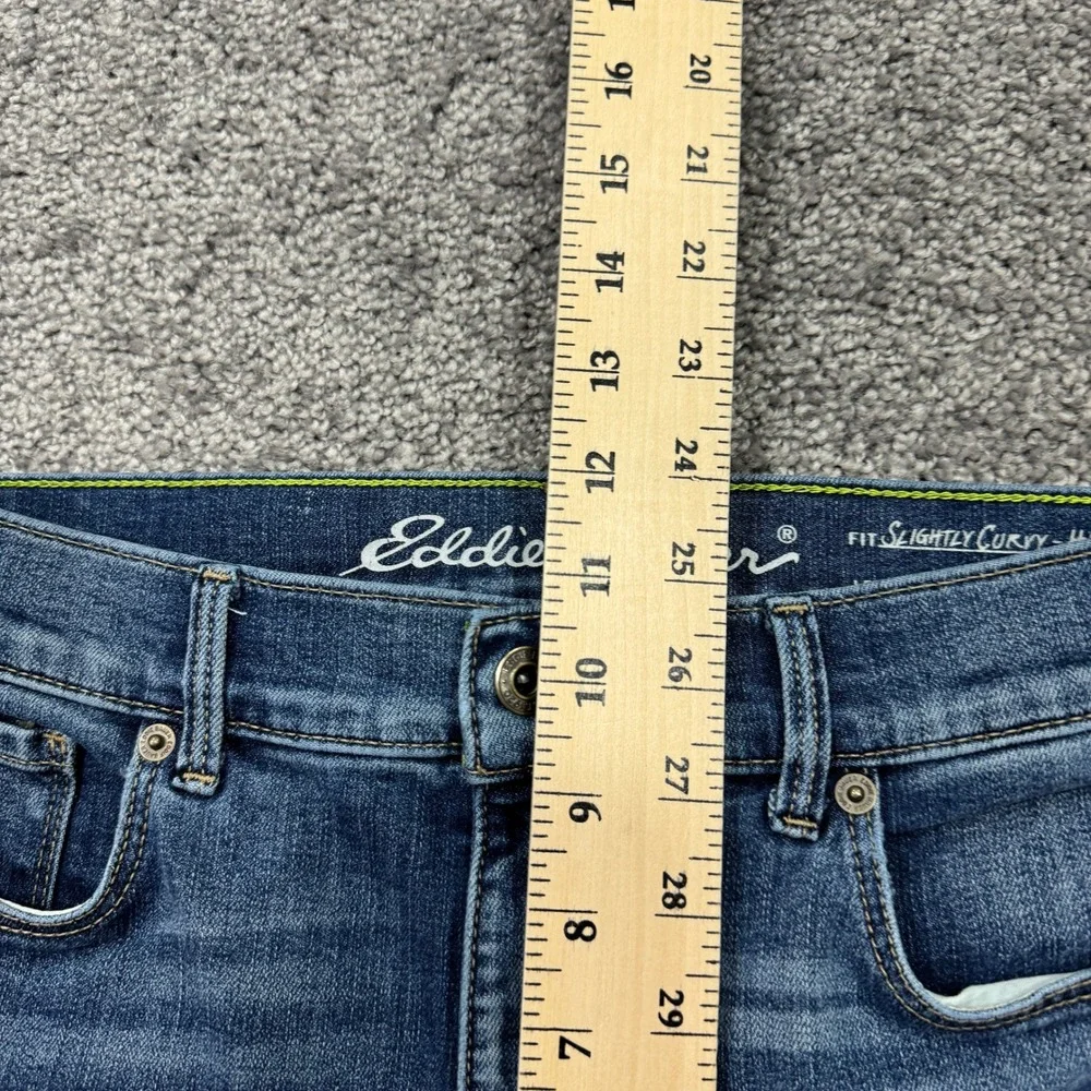 Eddie Bauer Jeans Womens 10 Blue Slightly Curvy High Rise Skinny Stretch Casual - Picture 4 of 9